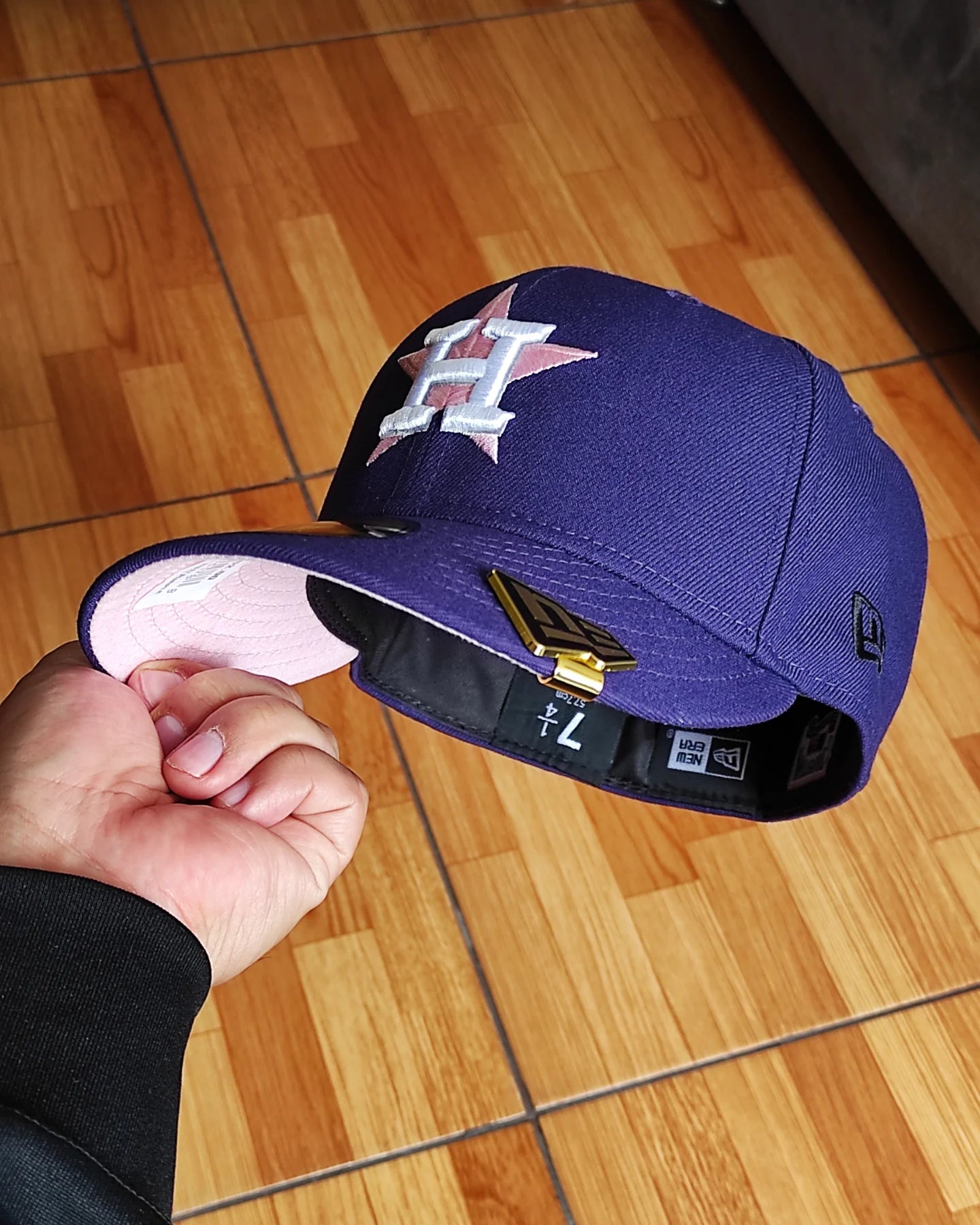 New Era Houston Astros World series 2017 morado/pink 🟣🌸-59 Fifty fitted