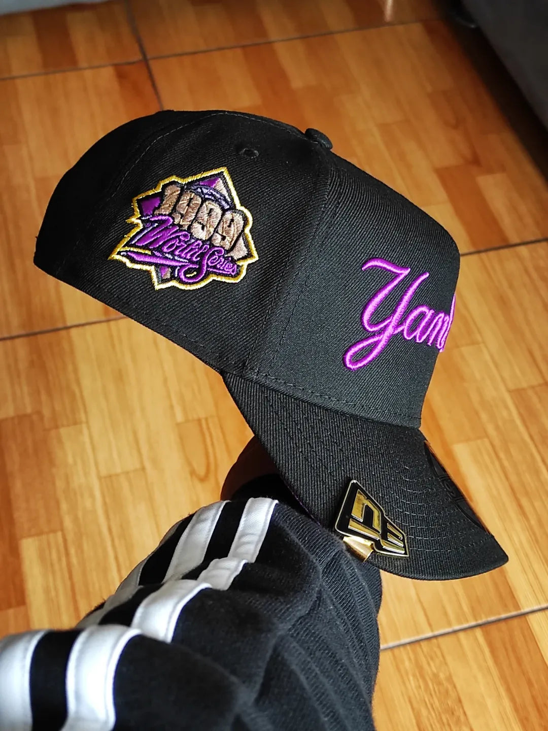 New Era New York Yankees Script World Series 1999 black purple 9Forty A-frame Snapback