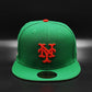 Green New York Mets Orange Bottom 1969 World Series Side Patch New Era 59Fifty Fitted