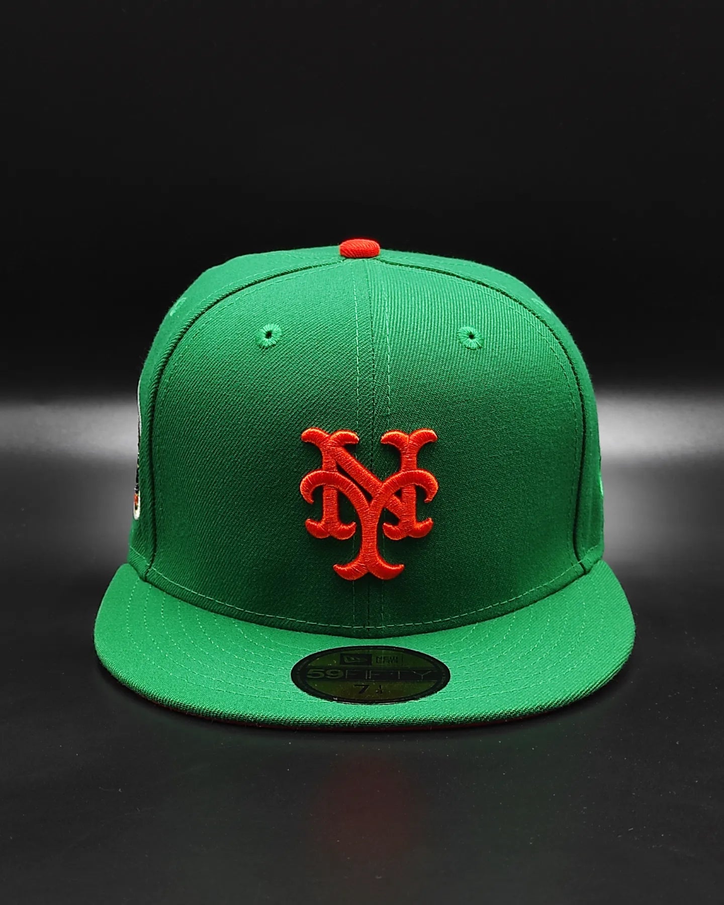 Green New York Mets Orange Bottom 1969 World Series Side Patch New Era 59Fifty Fitted