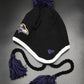 Baltimore Ravens GREY STRIPETOP Knit Beanie Hat by New Era