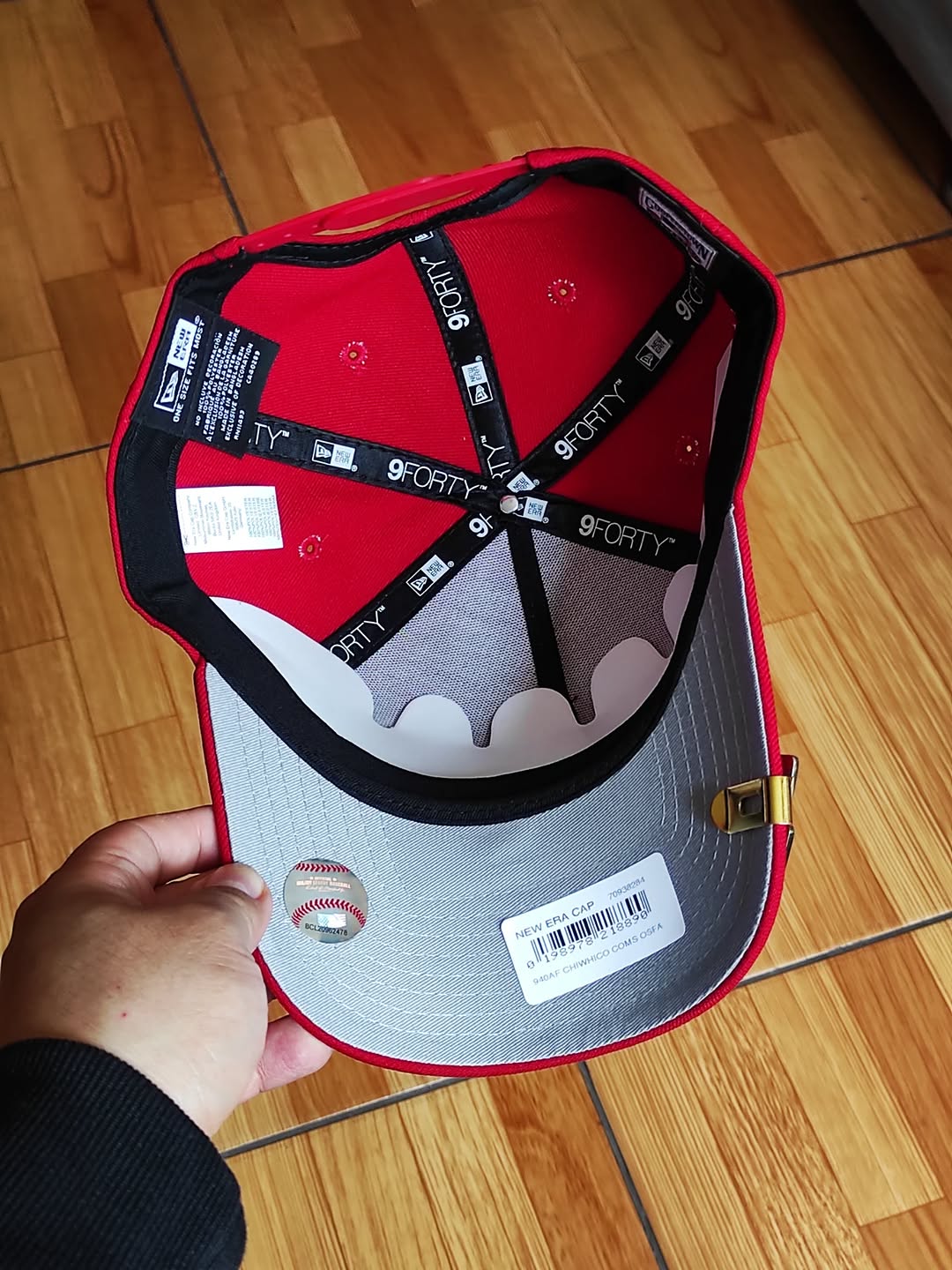 New Era white Sox comesky park red 9Forty A Frame Snapback Hat