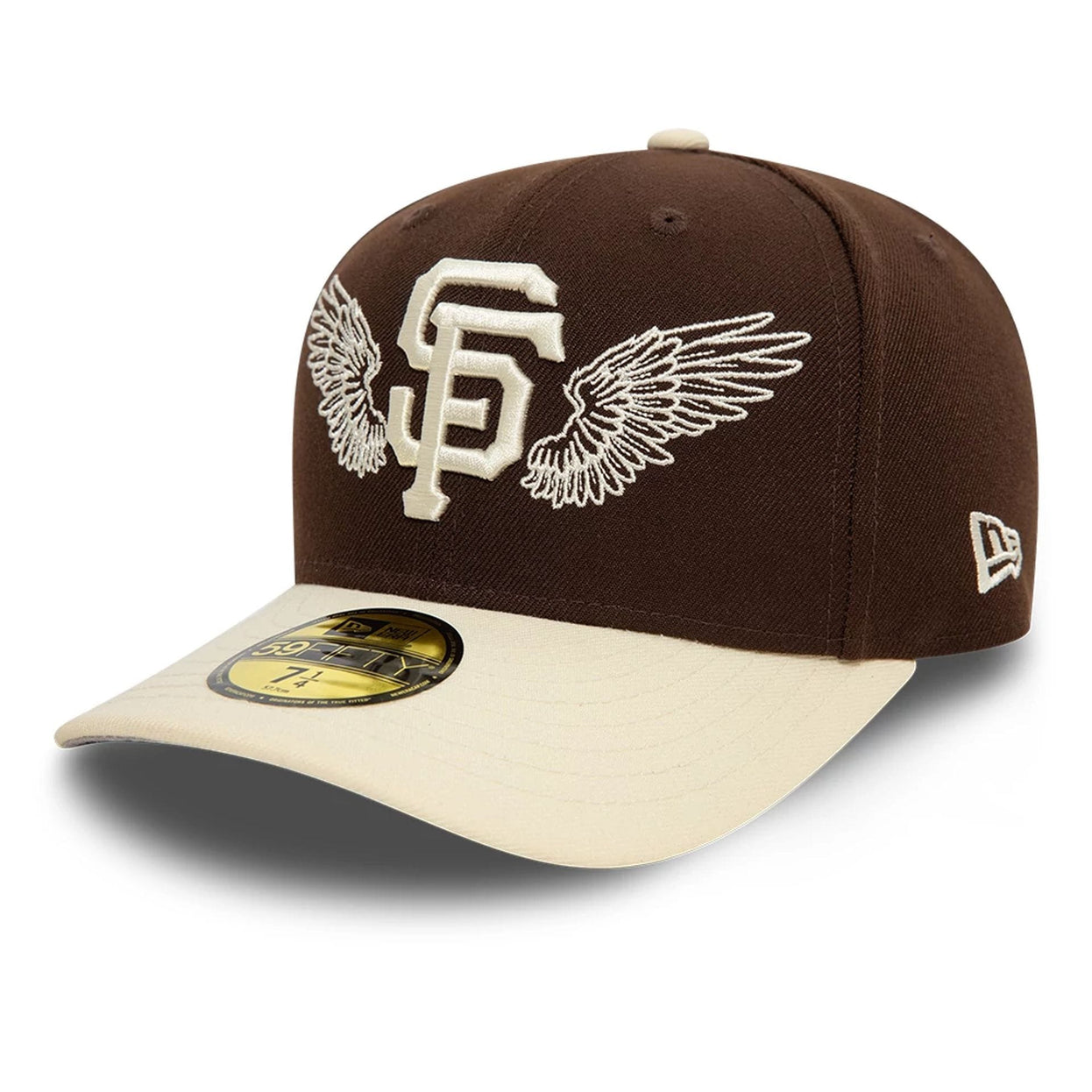 San Francisco Giants MLB Team Wings 59FIFTY Fitted Cap Dark Brown