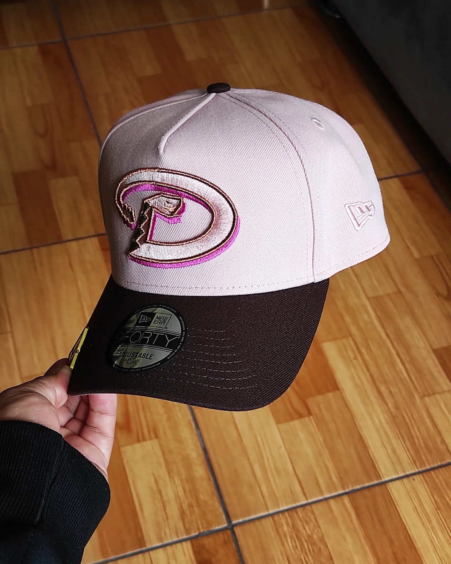 New Era Arizona diamondbacks 1998 inaugural season pink Brown 9 FORTY A Frame snapback🍨