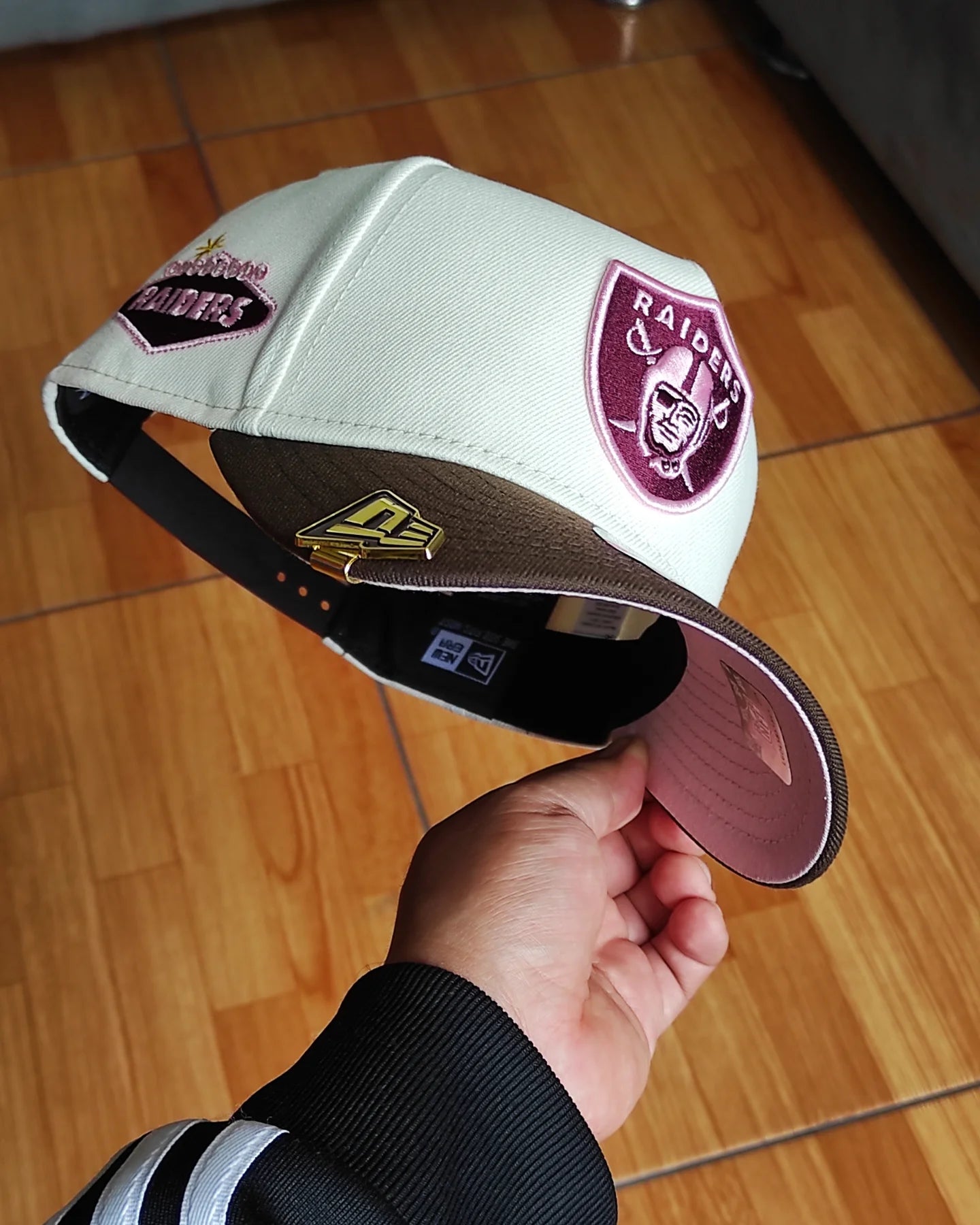 New Era las Vegas Raiders two tone Brown pink 9forty A-FRAME