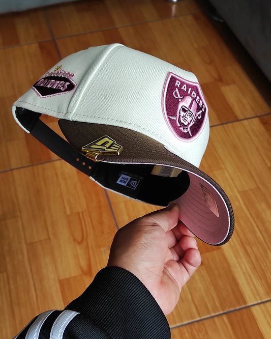 New Era las Vegas Raiders two tone Brown pink 9forty A-FRAME
