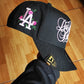 New Era Los Angeles Dodgers Script Black Pink Edition 9Forty A Frame Snapback Hat