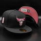 New Era 59fifty cookies and cream Chicago bulls nba patch hat - black/pink