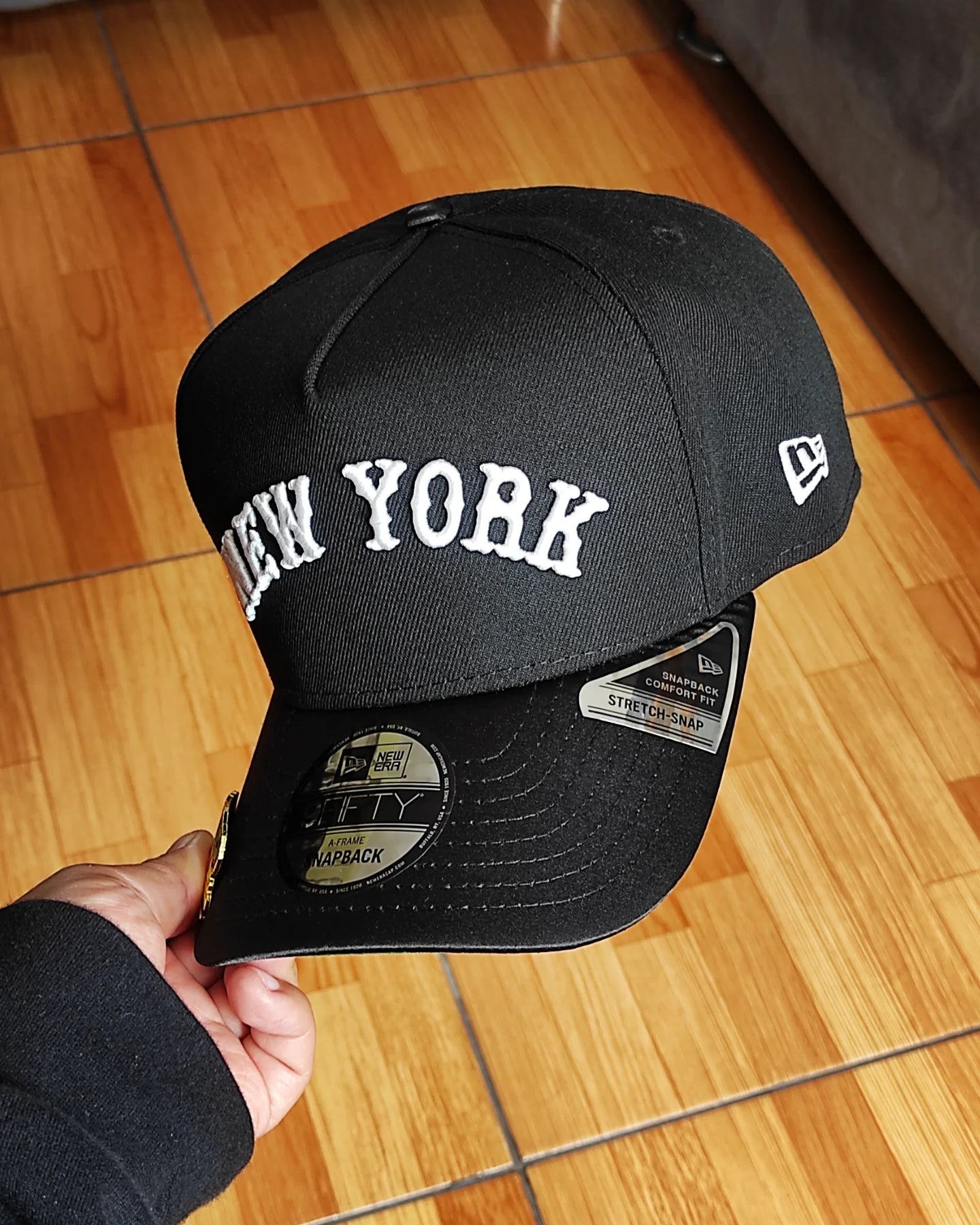 New Era New York Yankees World Series 1949 Black viscera Satinada  Edition A Frame 9Fifty Snapback
