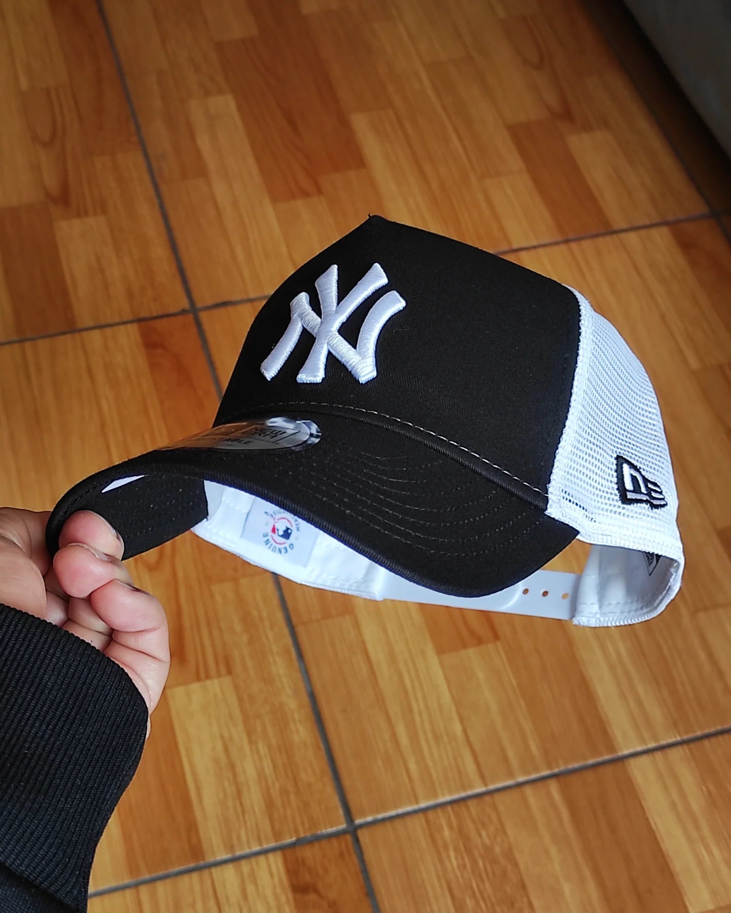 New Era Los New York Yankees black white Trucker a-frame