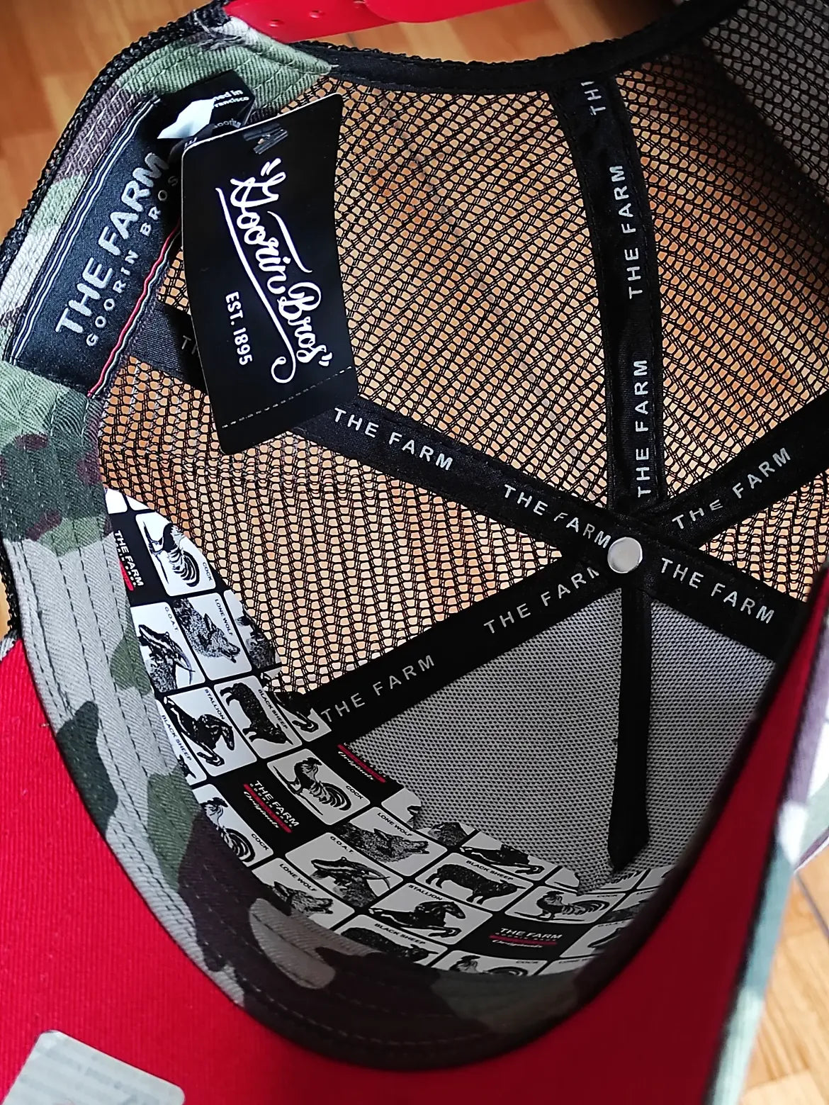 Gorra trucker camuflaje pantera Panther Camouflage Seasonal The Farm de Goorin Bros.