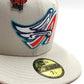 New Era California Angels Orange Fury Collection 50th Season Fitted Hat