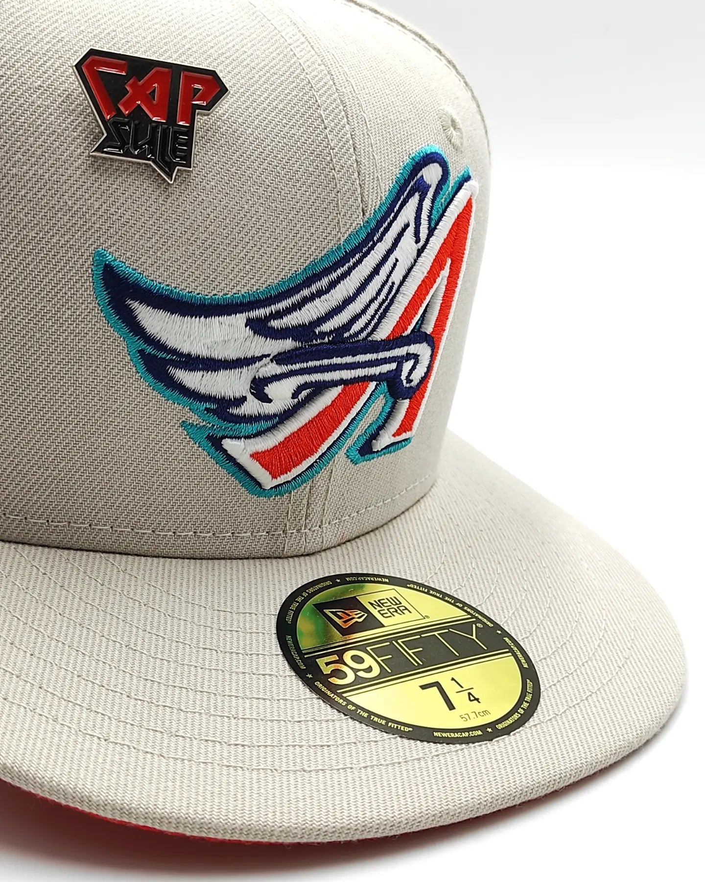 New Era California Angels Orange Fury Collection 50th Season Fitted Hat