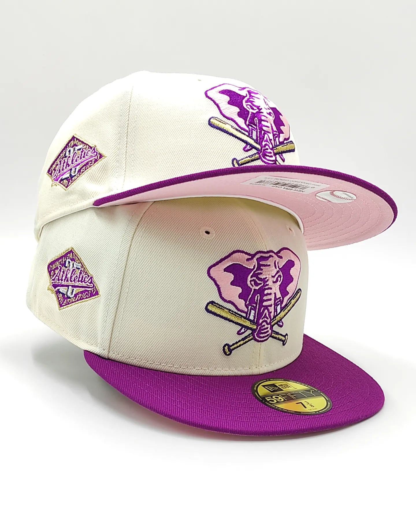 New Era Oakland Athletic 25th anniversary cream dome prime edition 59fifty fitted hat