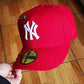 New York yankees mlb red sky blue uv / 59fifty cap