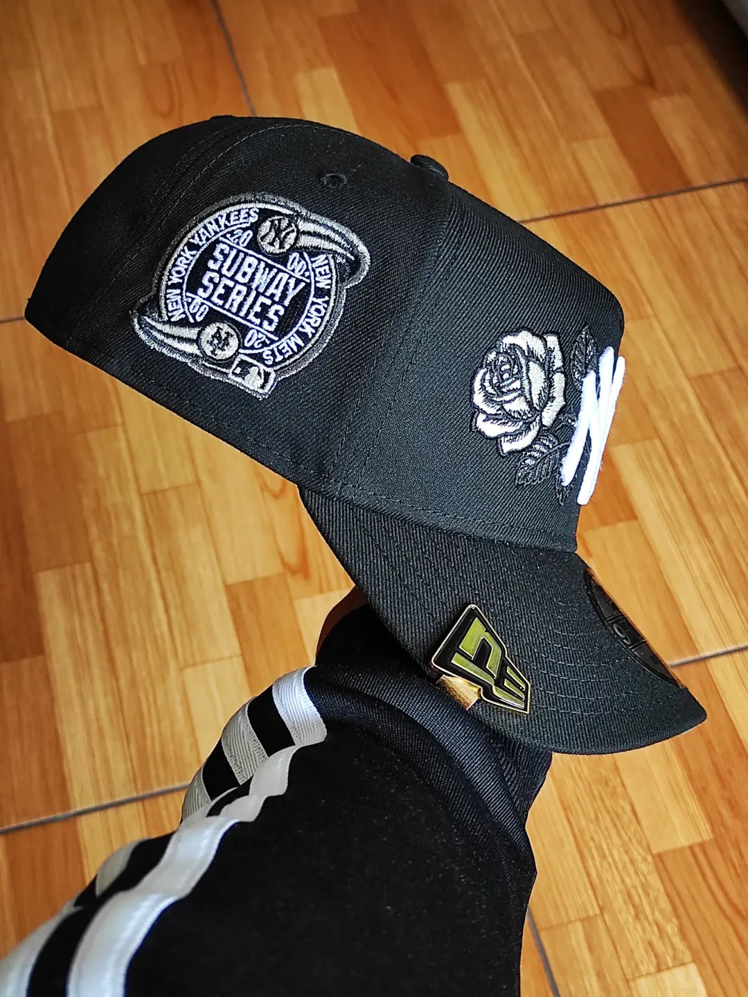 New Era New York Yankees black Subway series Edition 9Forty A Frame Snapback Hat