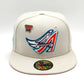New Era California Angels Orange Fury Collection 50th Season Fitted Hat