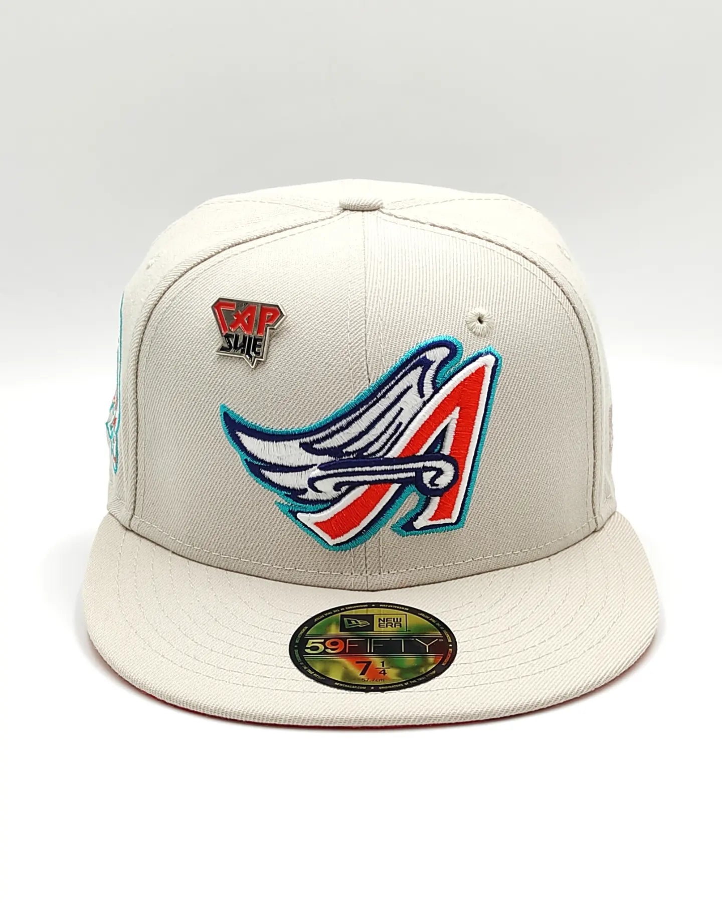 New Era California Angels Orange Fury Collection 50th Season Fitted Hat