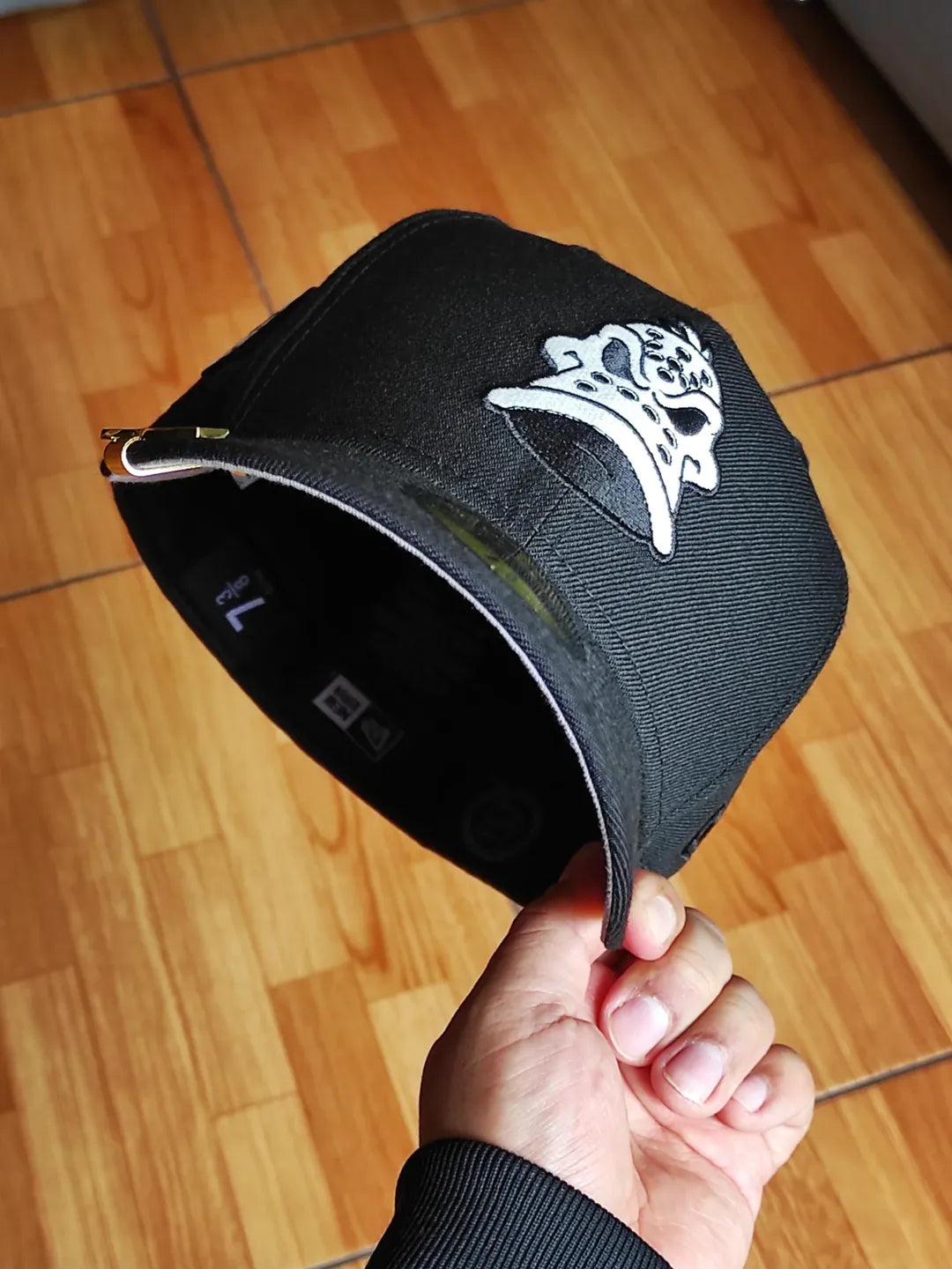 New Era Anaheim Ducks Blackout Glow Wool Edition 59Fifty Fitted Hat