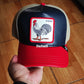 Gorra trucker azul marino y roja gallo Shleather Cock The Farm de Goorin Bros