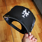 New York Mets Gray Bottom City Art Side Patch New Era 9Fifty Snapback - Black