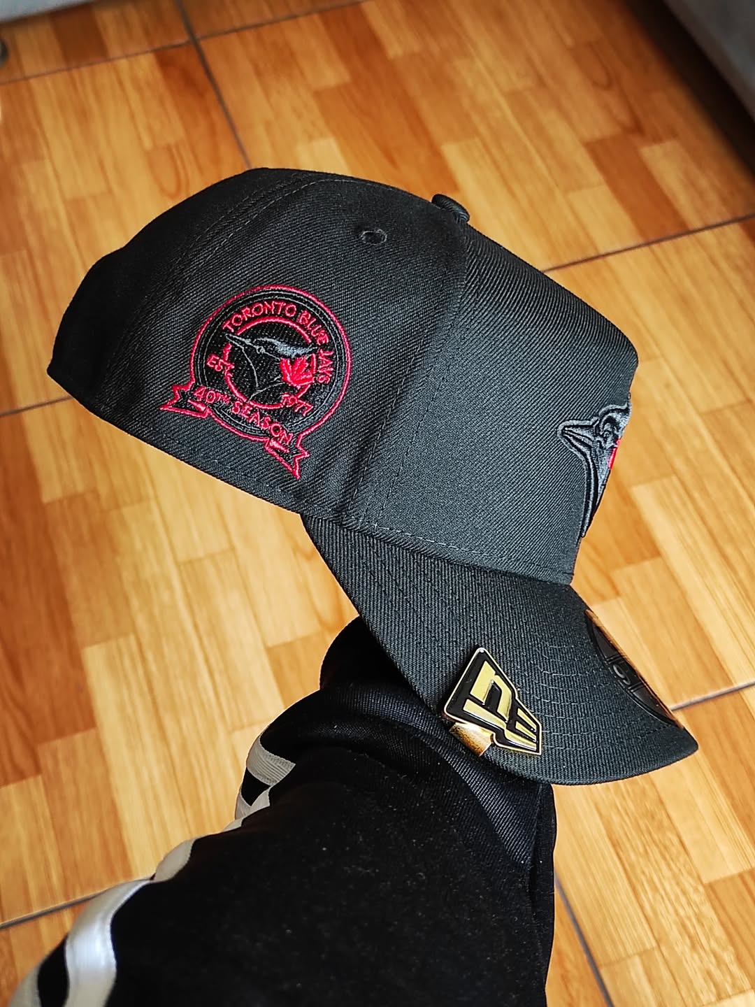 New Era Toronto BLUE Jays Black Red 9Forty A-Frame