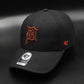 47Brand Detroit Tigers Black and Orange Classic Strapback Cap