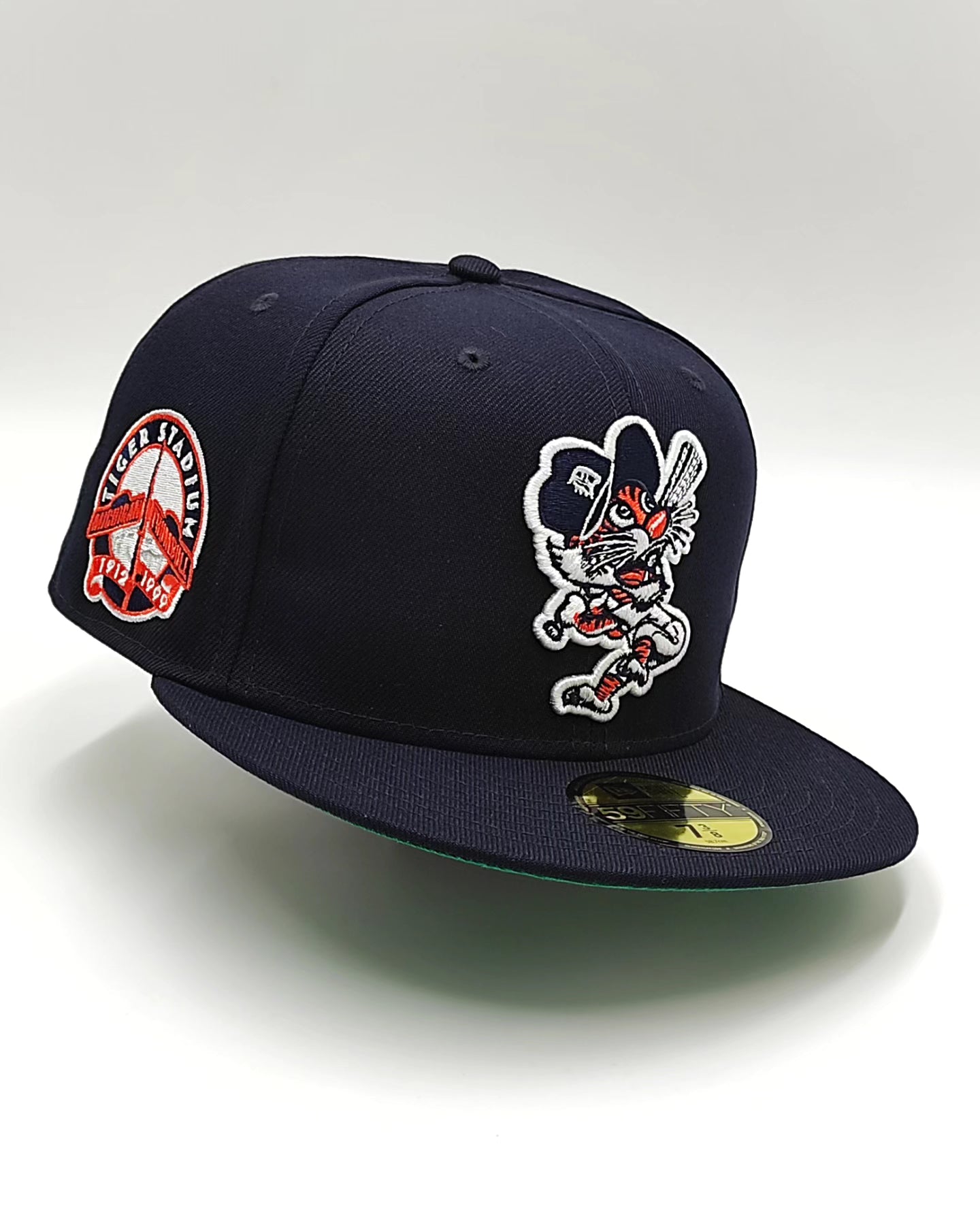 New Era Detroit tigers stadium patch navy throwback edition 59fifty fitted cap