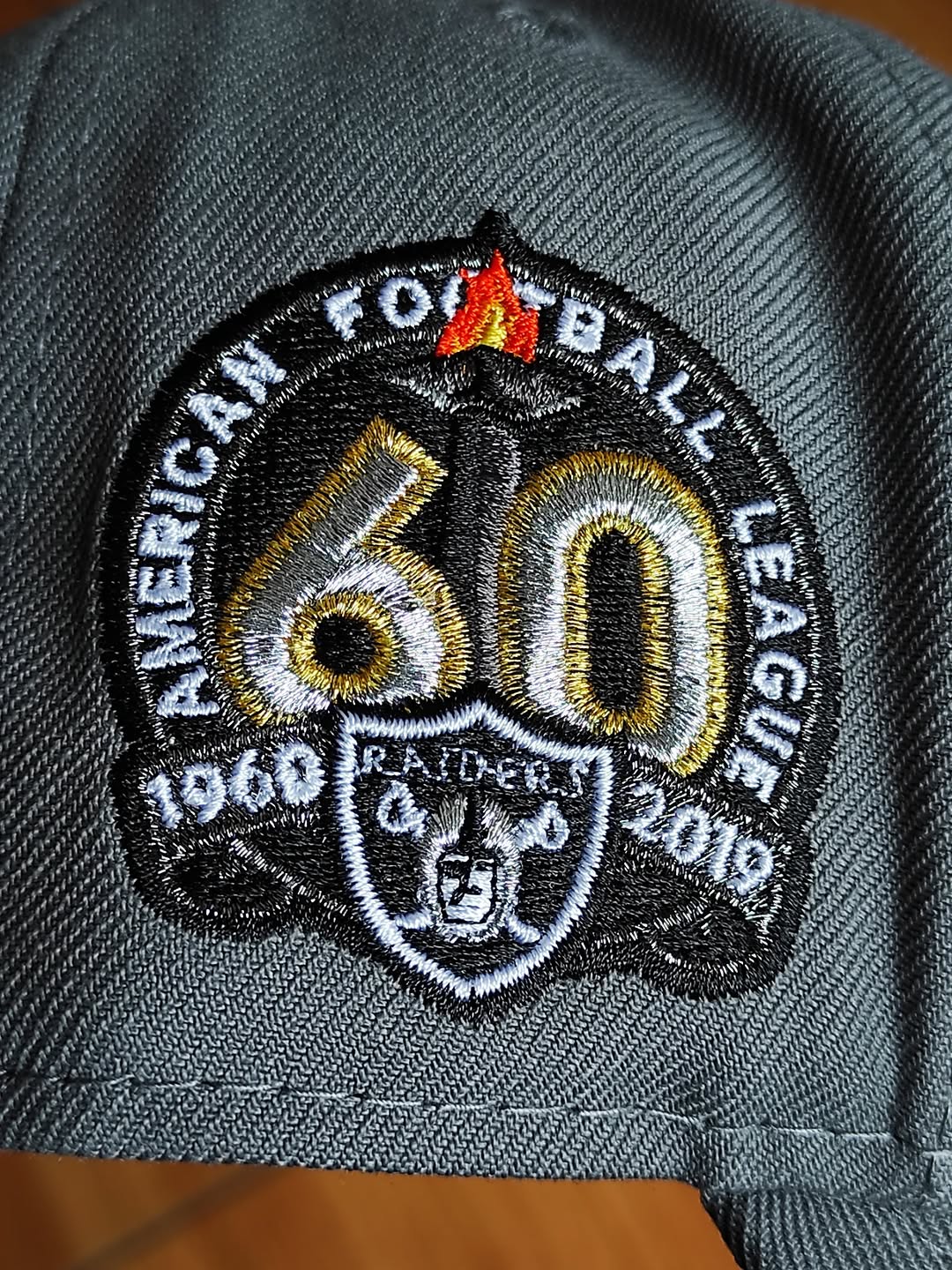 New era las Vegas Raiders 60th aniversario gray 59fifty
