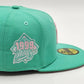 New York Yankees 1999 WORLD SERIES Exclusive New Era 59Fifty Fitted Hat - Teal/Pink Bottom