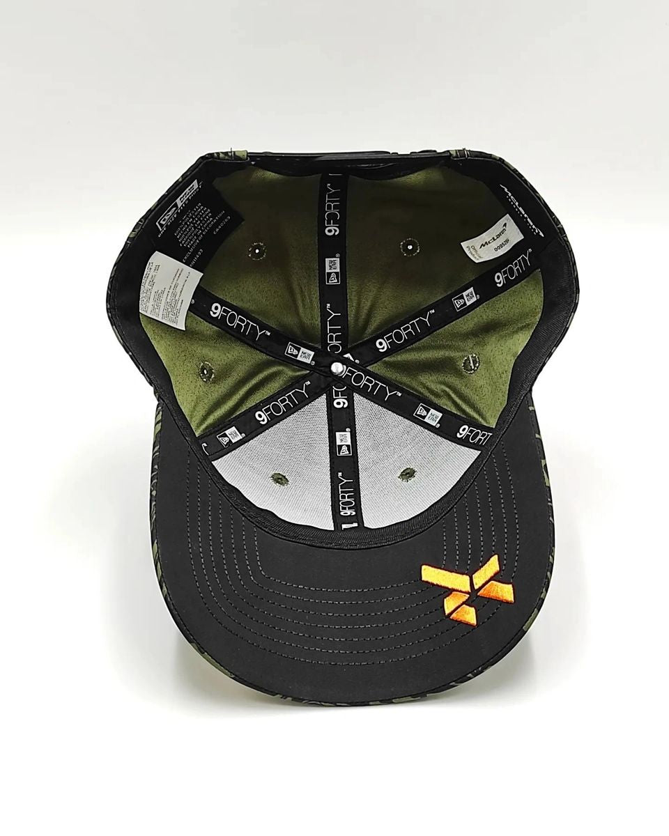 Casquette New Era 9Fifty McLaren Racing Camo – Snapback Réglable – Dos En Maille – Imprimé Camouflage – Logo 3D Brodé