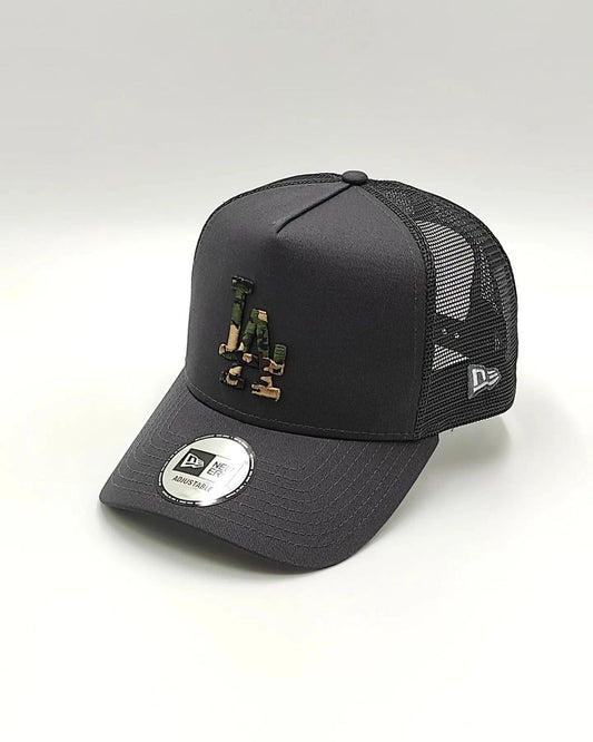 GORRA NEW ERA LOS ANGELES DODGERS LOGO CAMO TRUCKER
