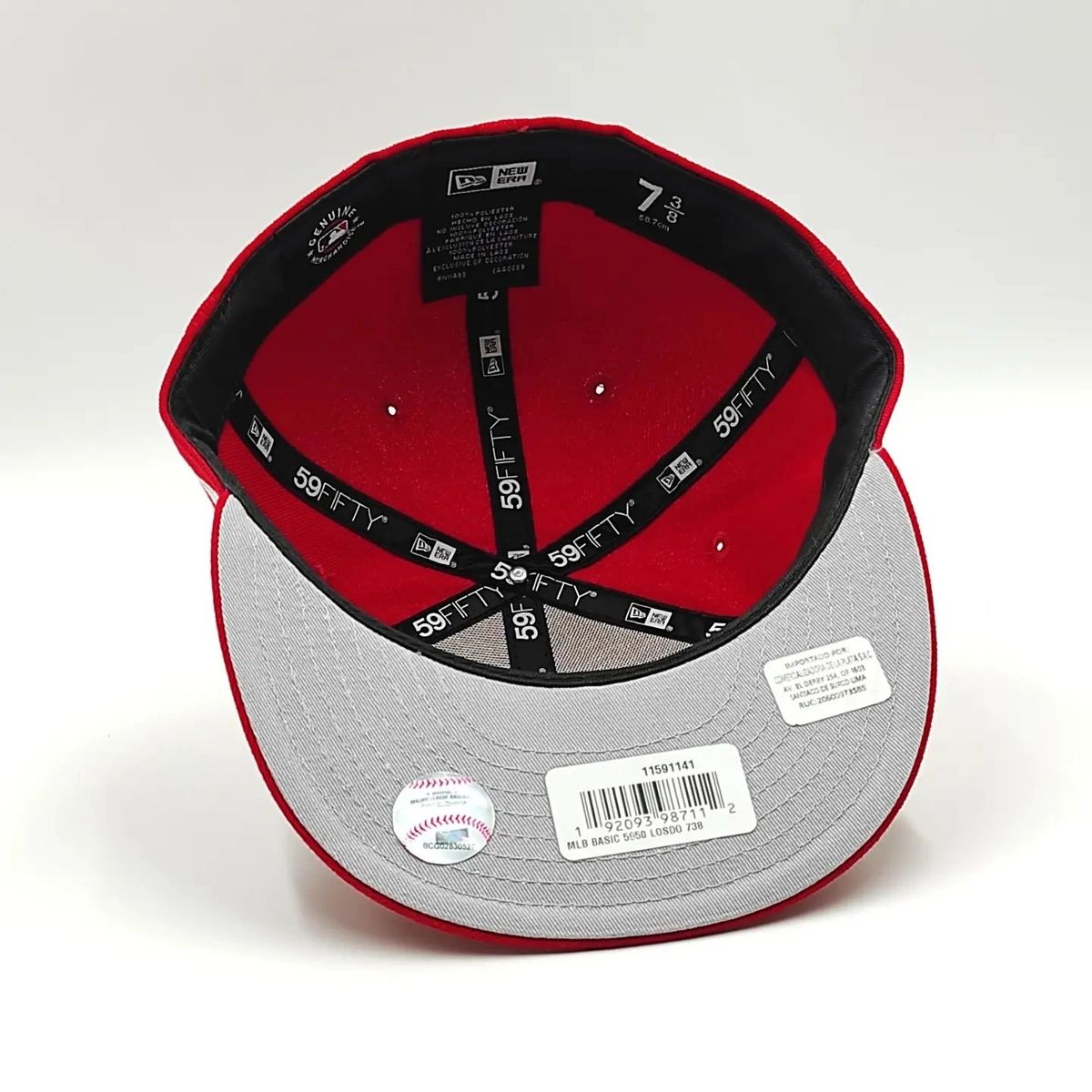 GORRA NEW ERA LOS ANGELES DODGERS ROJA 59FIFTY