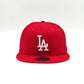 GORRA NEW ERA LOS ANGELES DODGERS ROJA 59FIFTY