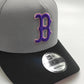 New Era 9Forty A-FRAME Fuji Boston Red Sox 1986 World Series Patch Snapback Hat / Gray Black Pink