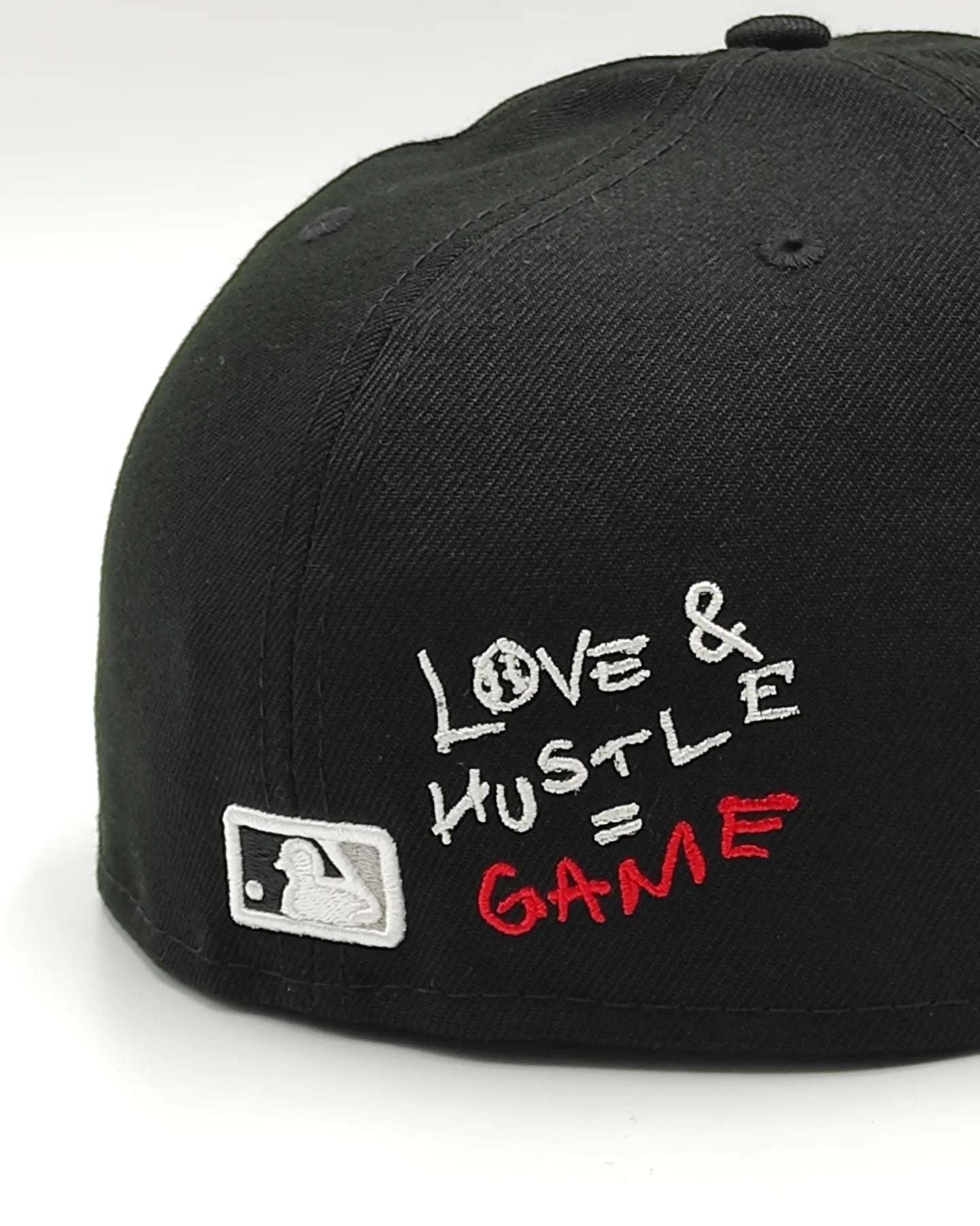 Chicago White Sox New Era Team Heart 59Fifty Fitted - Black, White, Red