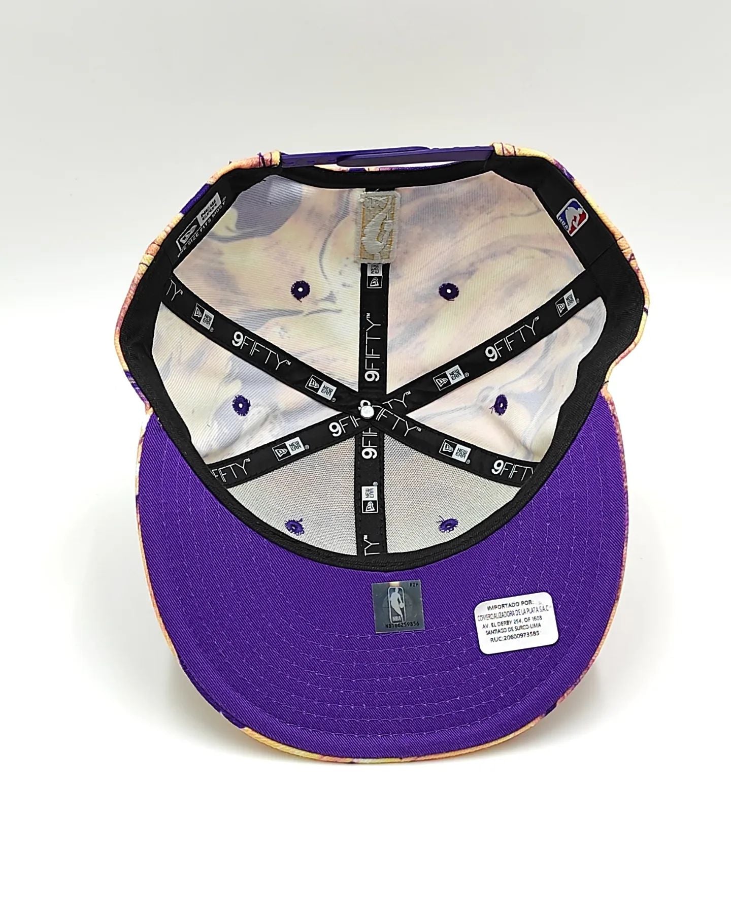 New Era Cappello Los Angeles Lakers 9FIFTY A-Frame – Nero/Grigio, Regolabile, Con Toppa 1947