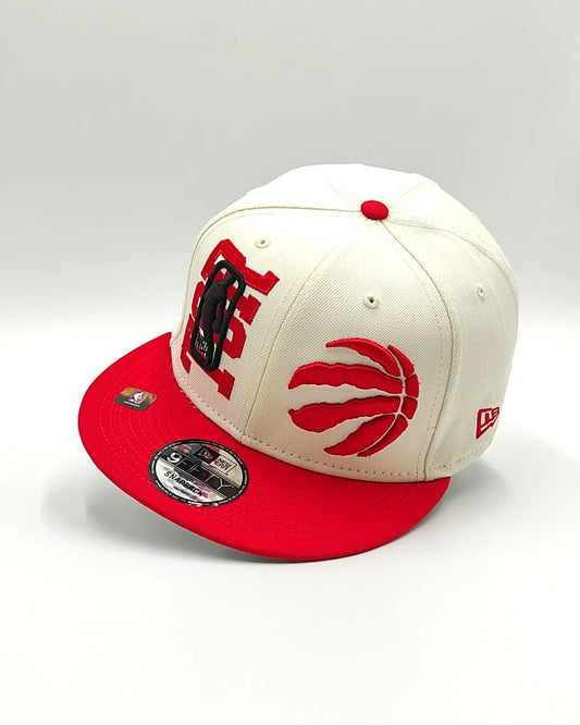 Toronto Raptors New Era 2022 NBA Draft 9FIFTY Gorra Ajustable Snapback – Crema/Rojo