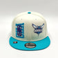 Charlotte Hornets New Era 2022 NBA Draft 9FIFTY Gorra Ajustable Snapback – Crema/Turquesa