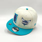 Charlotte Hornets New Era 2022 NBA Draft 9FIFTY Gorra Ajustable Snapback – Crema/Turquesa