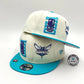 Charlotte Hornets New Era 2022 NBA Draft 9FIFTY Gorra Ajustable Snapback – Crema/Turquesa