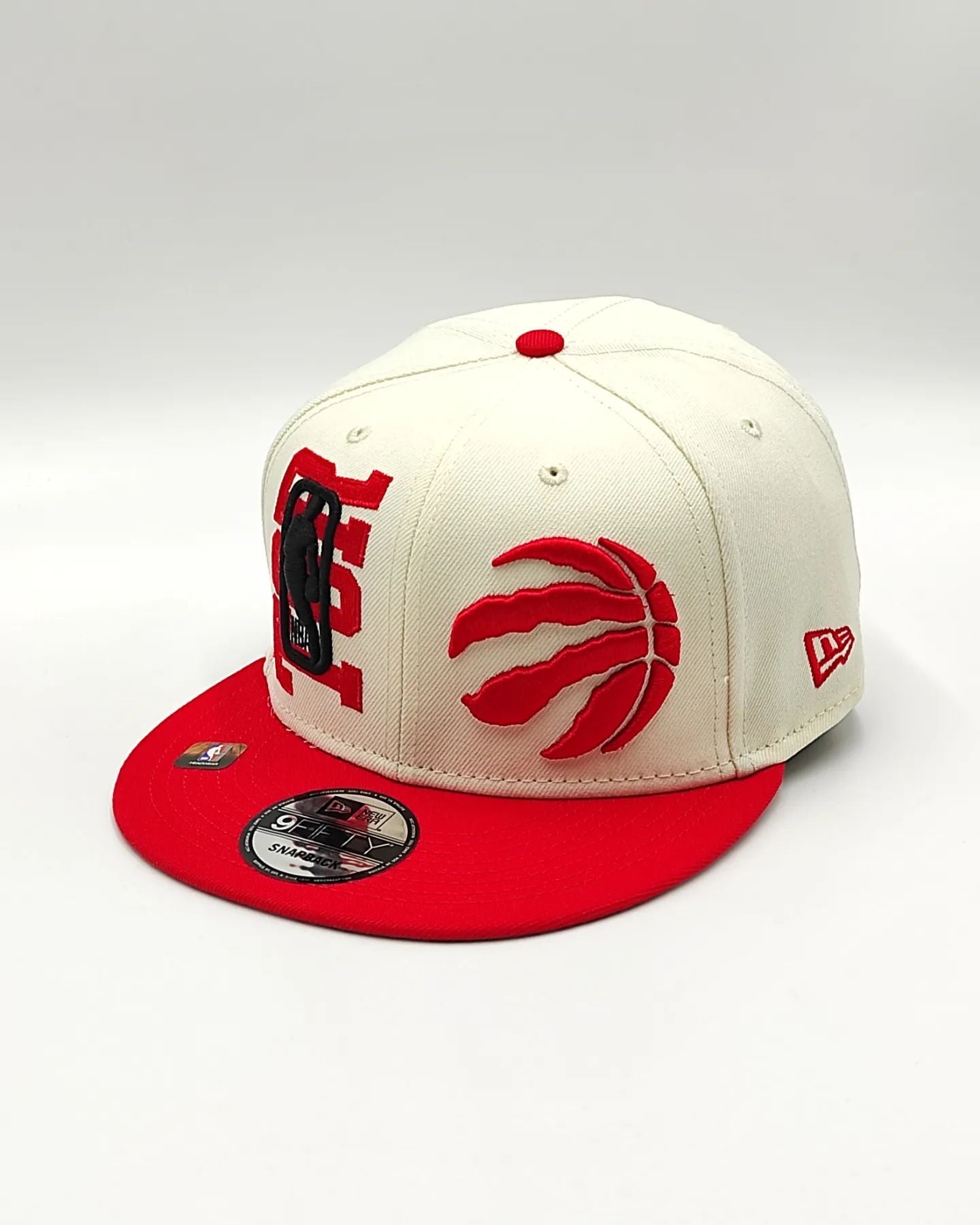 Toronto Raptors New Era 2022 NBA Draft 9FIFTY Gorra Ajustable Snapback – Crema/Rojo