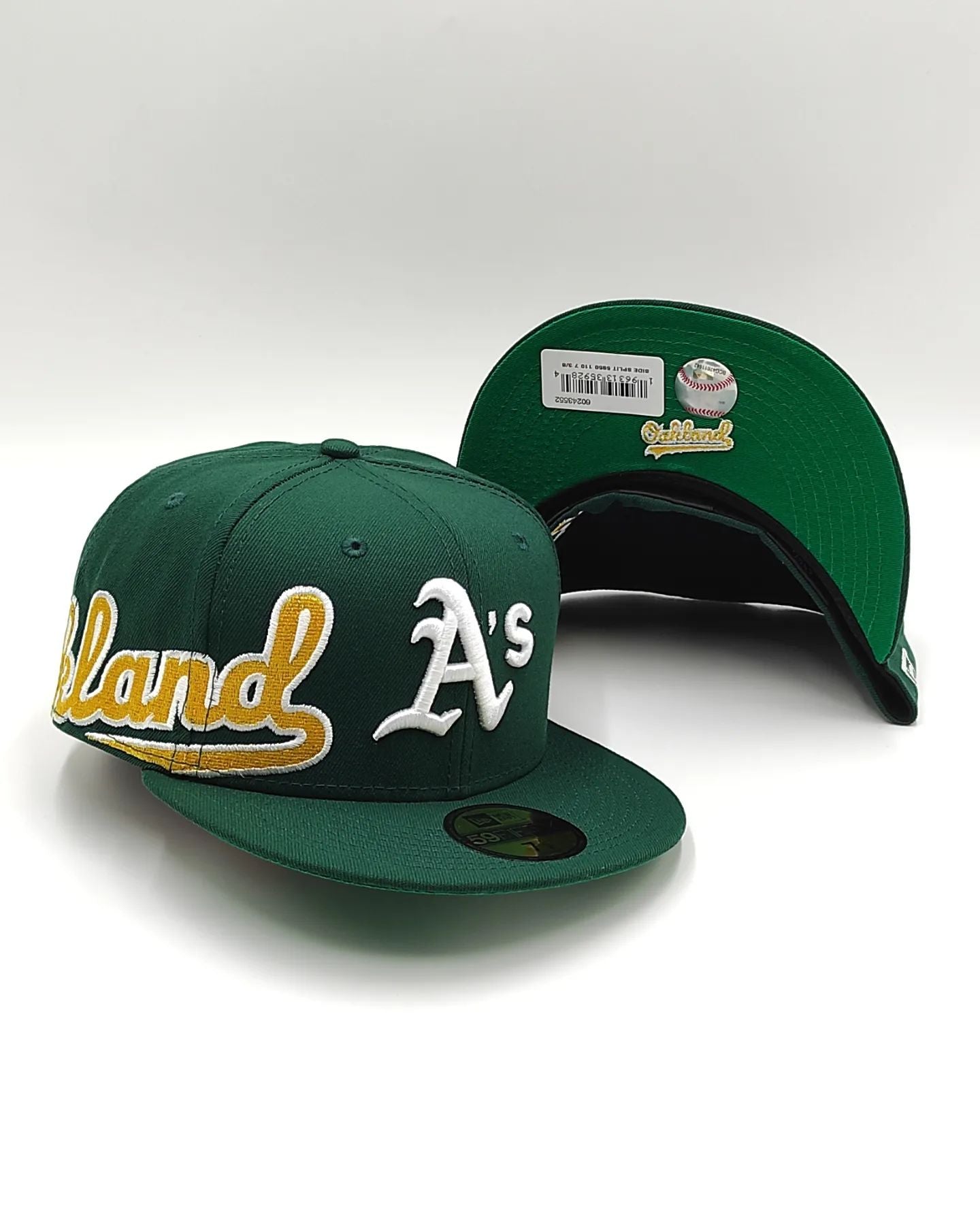 Casquette New Era 59FIFTY Oakland Athletics - Taille 7 1/4, Verte, Groovy Pack, Neuve