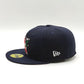 Anaheim Angels New Era Parche lateral Bloom 59Fifty Fitted - Azul marino, rosa, rojo