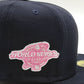 Anaheim Angels New Era Parche lateral Bloom 59Fifty Fitted - Azul marino, rosa, rojo