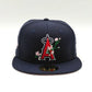 Anaheim Angels New Era Parche lateral Bloom 59Fifty Fitted - Azul marino, rosa, rojo