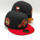 Exclusiva New Era 59Fifty Cool Fashion Atlanta Braves 40th Anniversary Patch Gold UV Alternate Hat - Black, Red, Gold