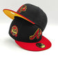 Exclusiva New Era 59Fifty Cool Fashion Atlanta Braves 40th Anniversary Patch Gold UV Alternate Hat - Black, Red, Gold