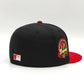 Exclusiva New Era 59Fifty Cool Fashion Atlanta Braves 40th Anniversary Patch Gold UV Alternate Hat - Black, Red, Gold