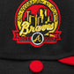 Exclusiva New Era 59Fifty Cool Fashion Atlanta Braves 40th Anniversary Patch Gold UV Alternate Hat - Black, Red, Gold